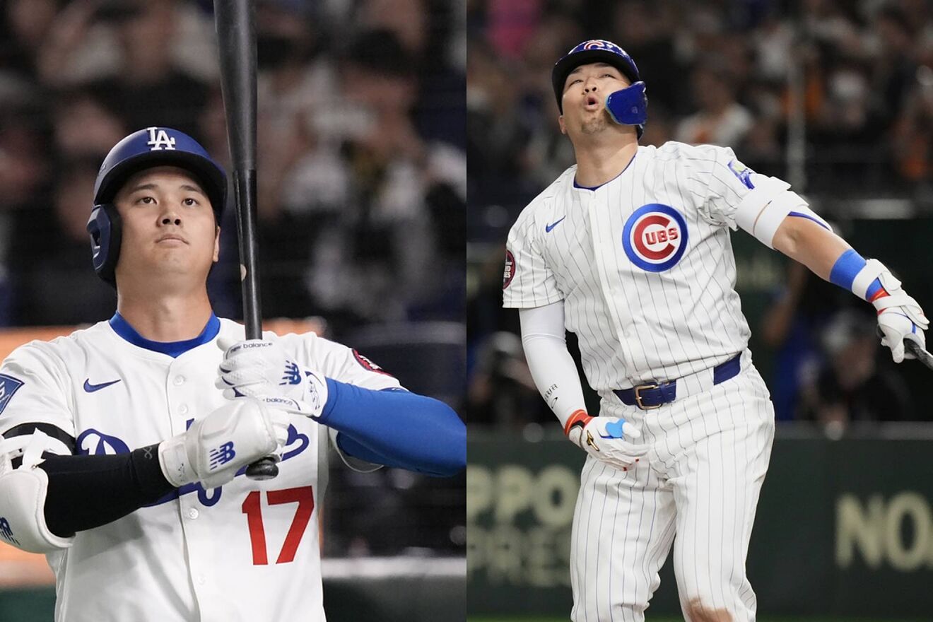 Shohei Ohtani (izq) y Seiya Suzuki (der)