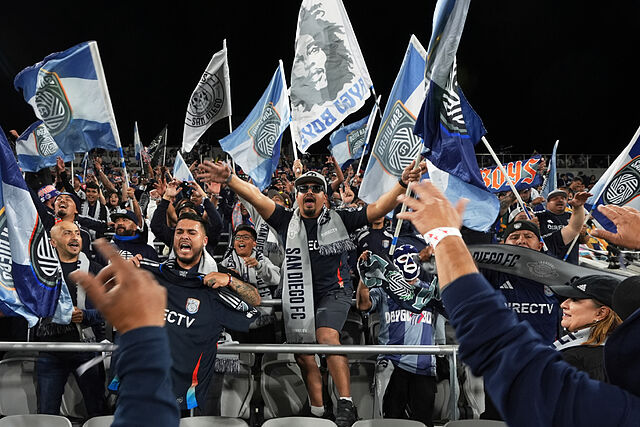 La aficin del San Diego FC llen el estadio en su primer juego como local.