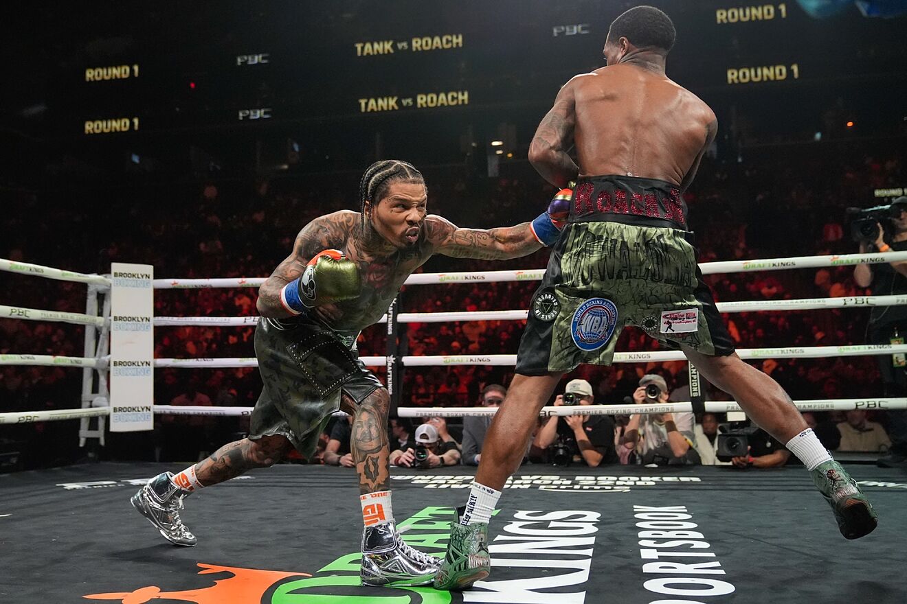 Gervonta Davis y Lamont Roach Jr. en su pelea del pasado fin de...