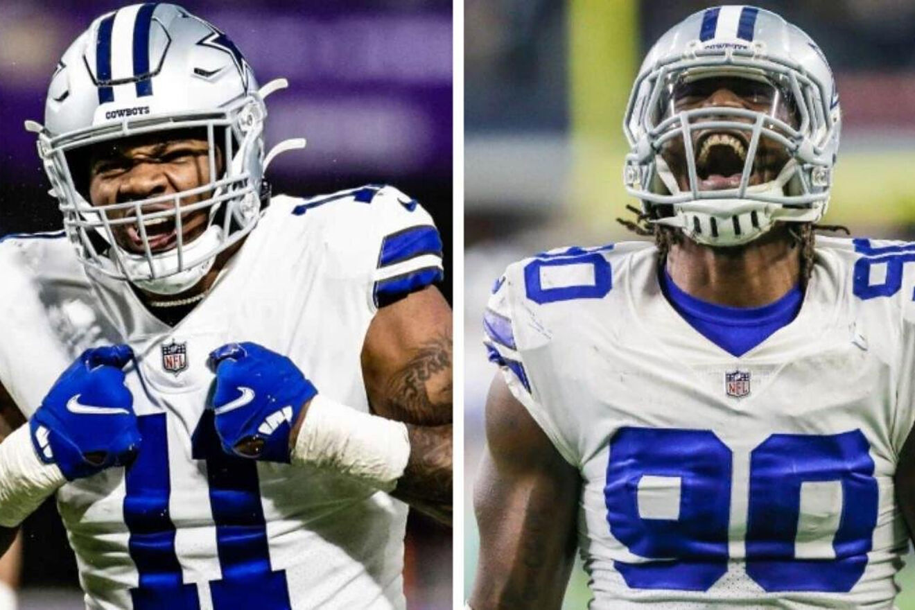 Micah Parsons (Izq.) y DeMarcus Lawrence (Der.)