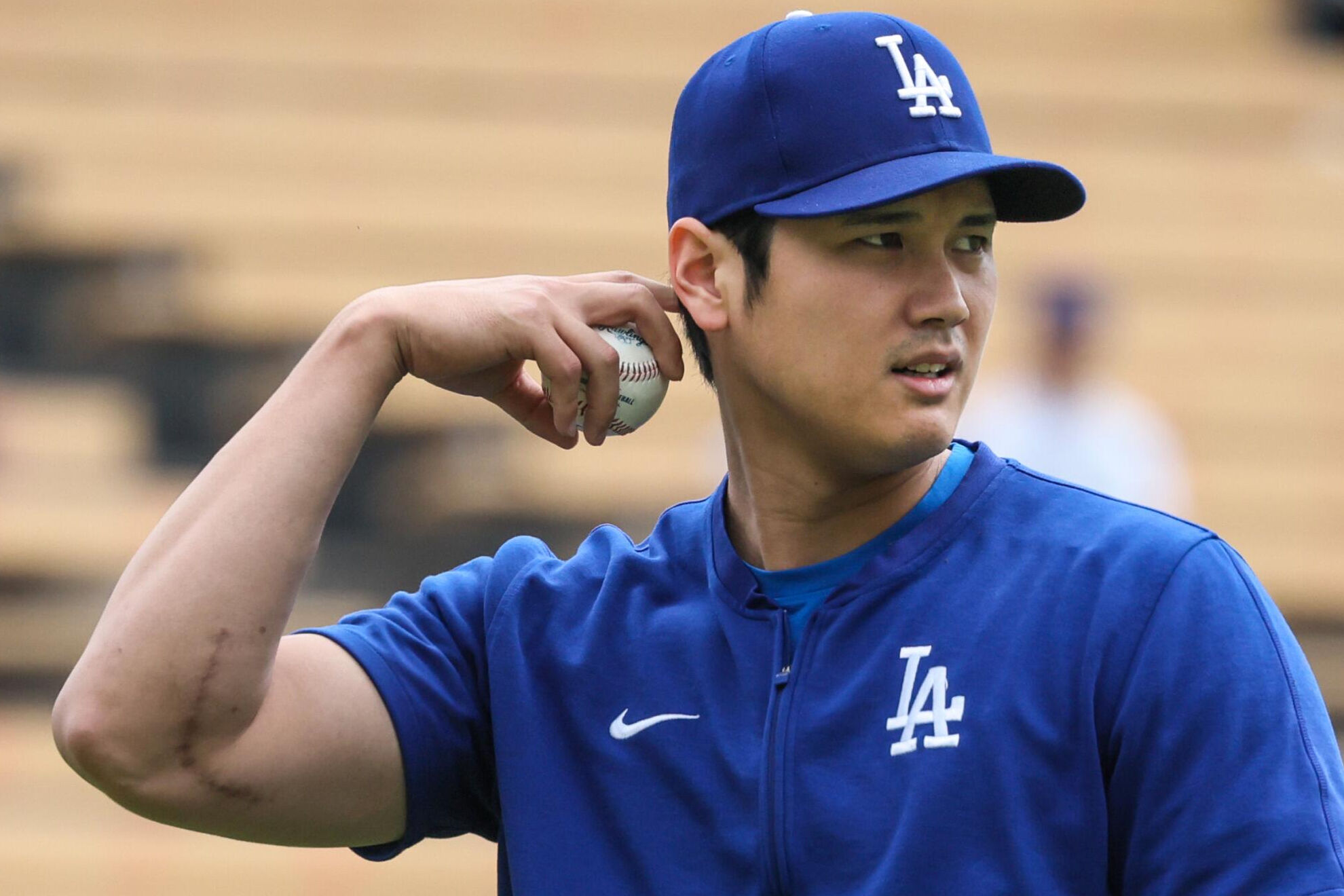 Shohei Ohtani lleva una lenta recuperacin de su codo