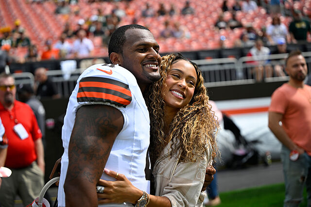 Deshaun Watson y su novia Jilly Anais.