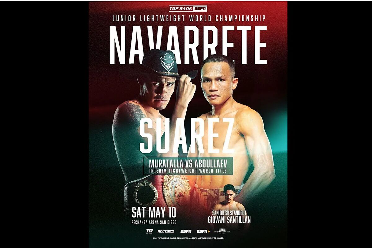 Emanuel Navarrete vs Charly Suarez Cartelera: ¿Quiénes pelean en las preliminares este sábado?