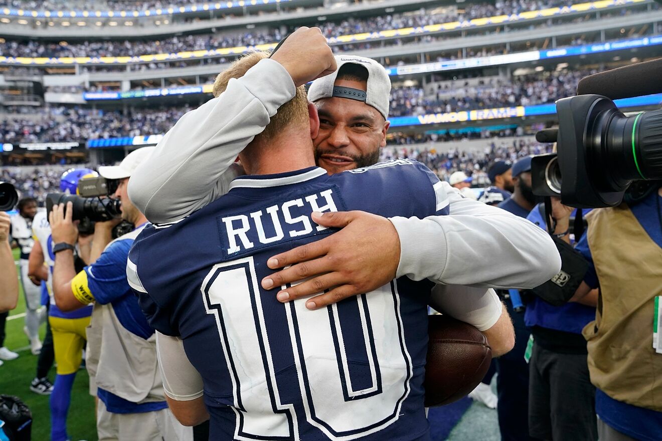 Cooper Rush jug siete temporadas con los Cowboys, todas como el...