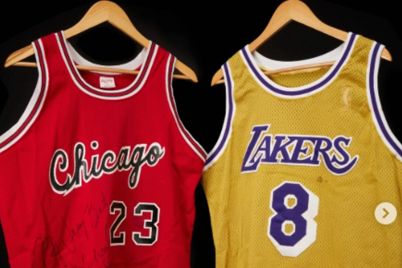 Jerseys de Novato de Michael Jordan y Kobe Bryant