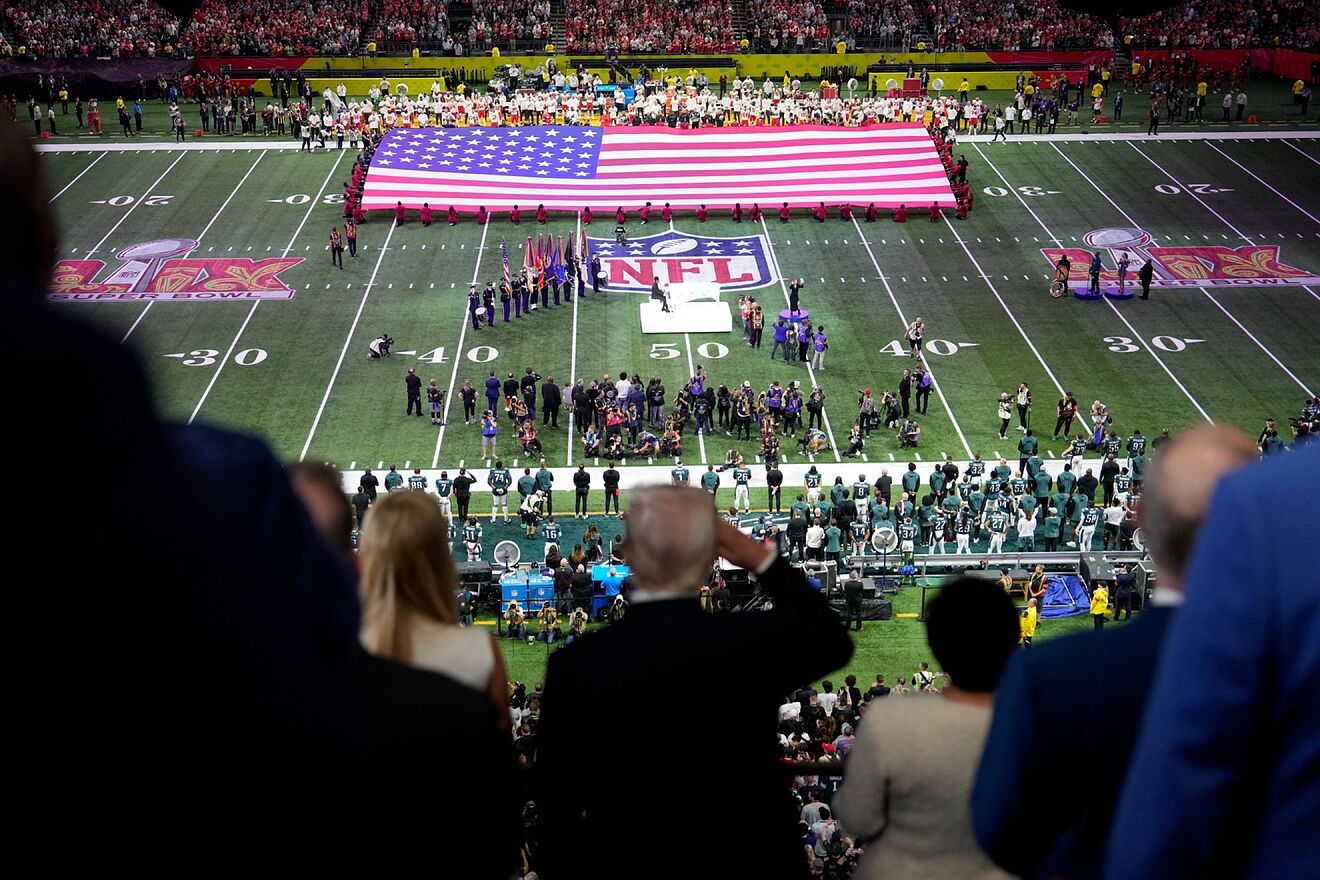 Donald Trump estuvo presente en el pasado Super Bowl, en Nueva...