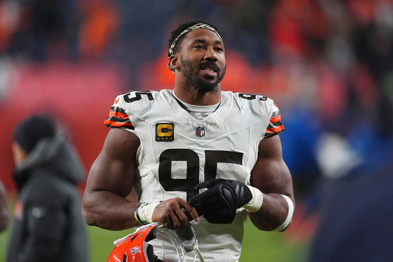 El todava jugador de los Browns, Myles Garrett.