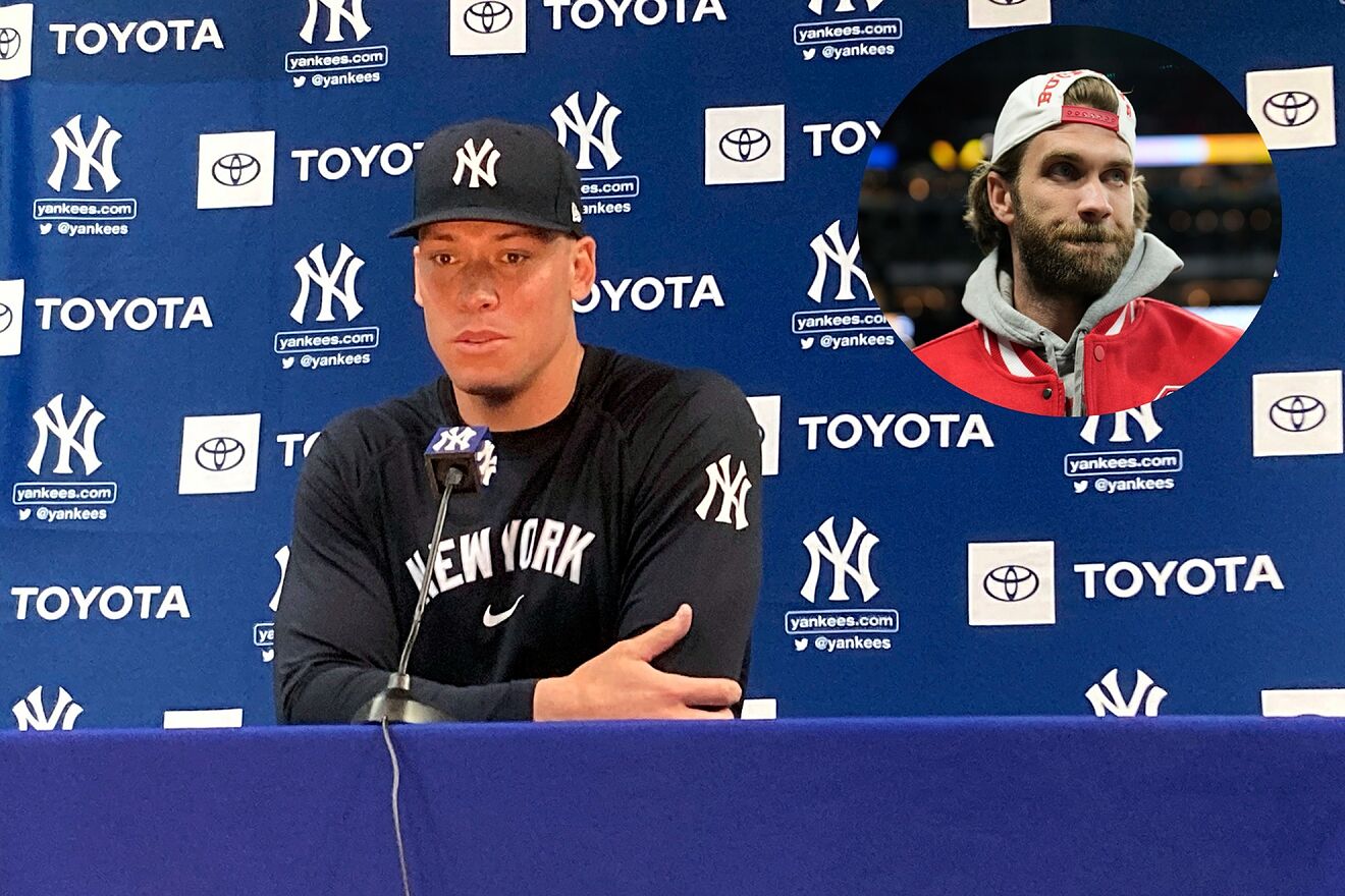 Bryce Harper lament que figuras como Aaron Judge no hubieran firmado...