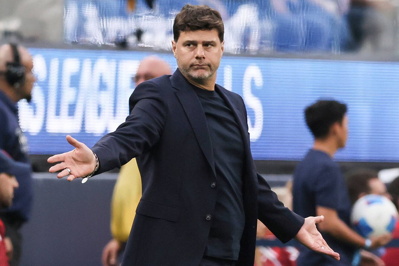 Pochettino, en el partido ante Panam /