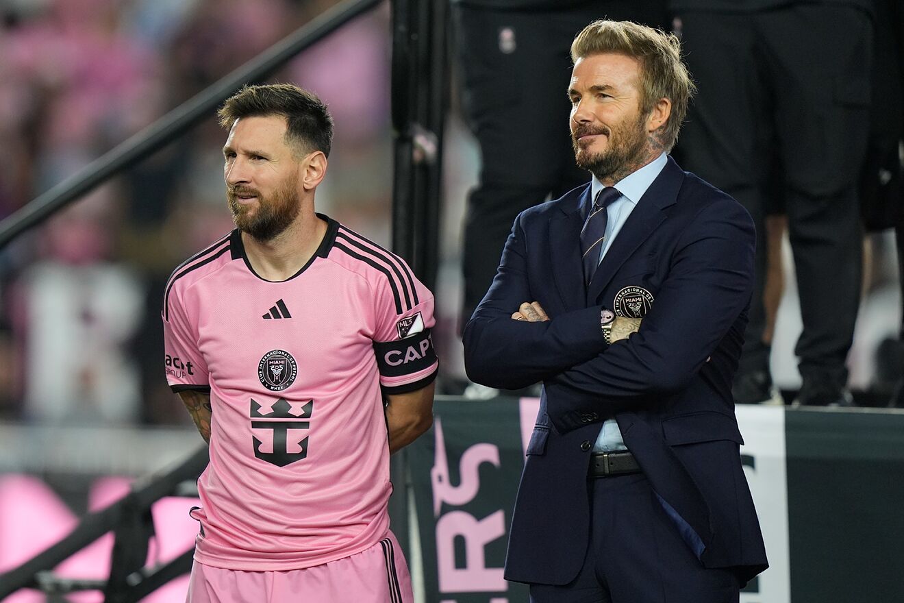 LIonesl Messi y David Beckham.